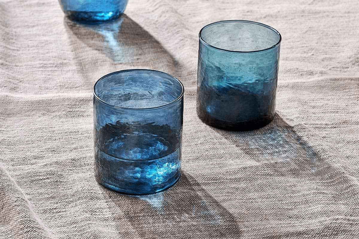 Nkuku - Yala Hammered Tumbler - Indigo (Set of 4)