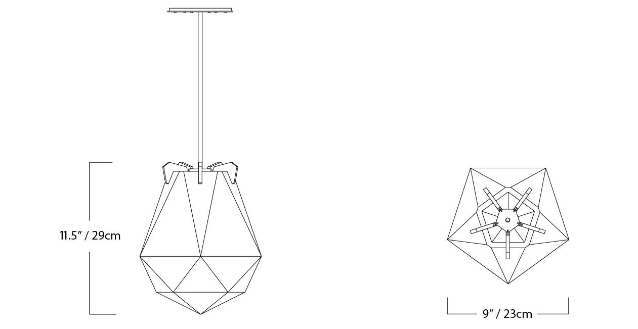 Gabriel Scott Briolette pendant
