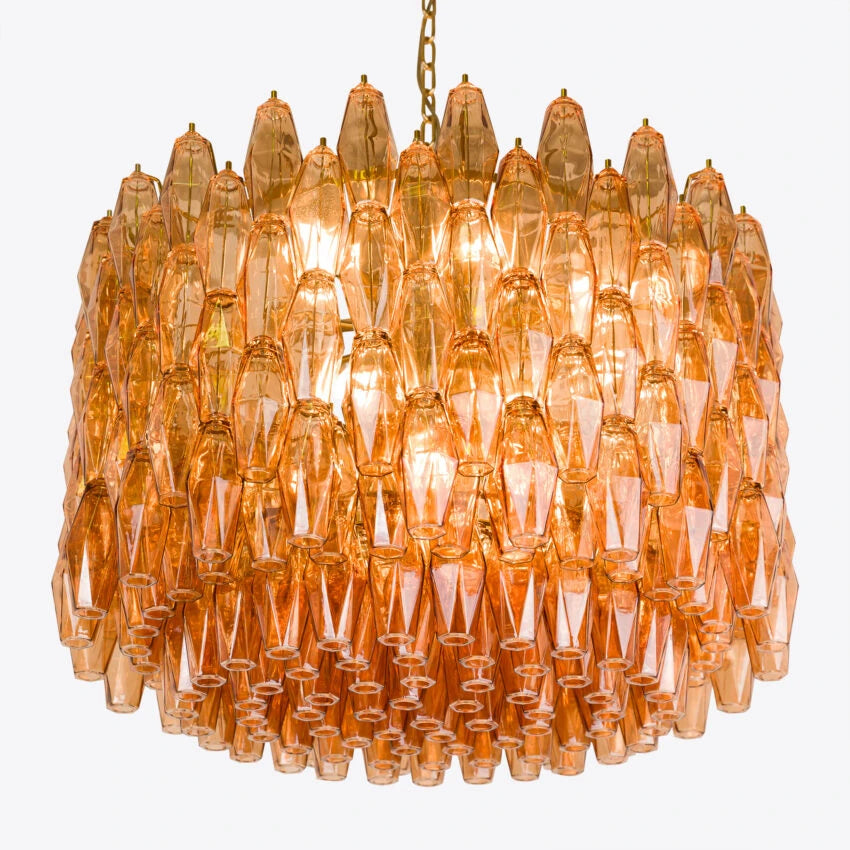 Pure White Lines Drum Sorrento Chandelier