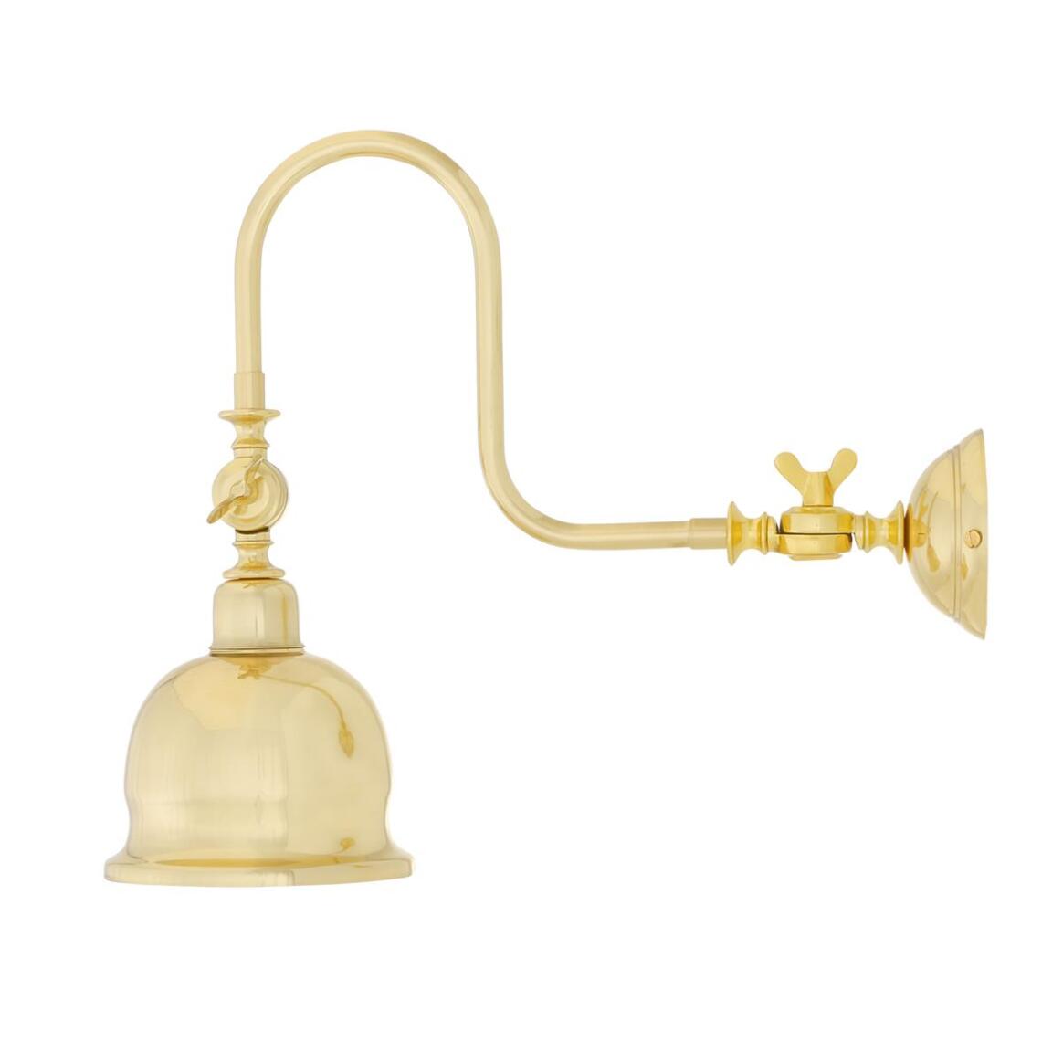Mullan - Apia Vintage Swivel Brass Picture Light - Polished Brass Finish
