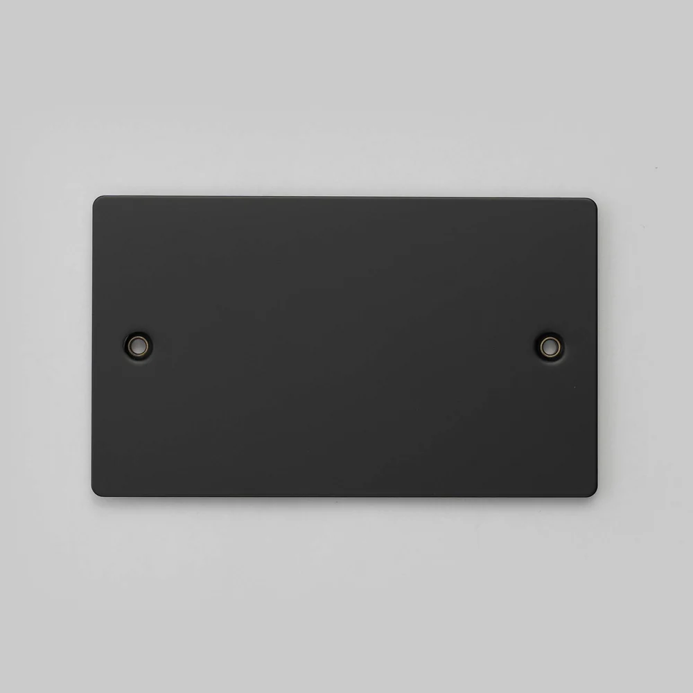Buster & Punch - 2G Wall Plate Blank - Black Finish