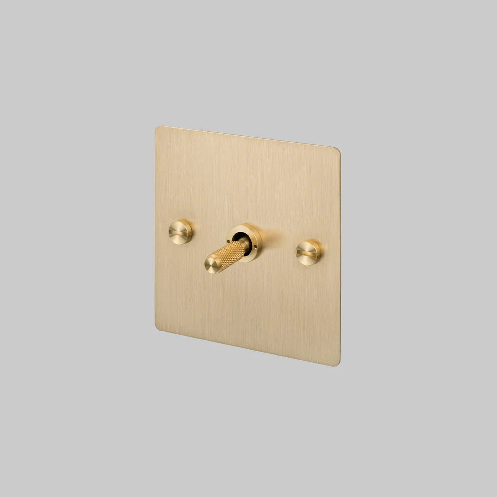 Buster & Punch - 1G Toggle 2-Way Cross Switch - Brass Finish