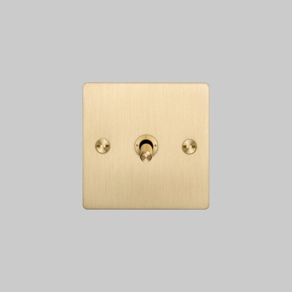 Buster & Punch - 1G Toggle 2-Way Cross Switch - Brass Finish
