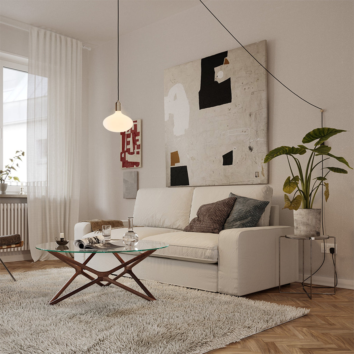 Tala Oval II Plug-In Pendant in Graphite