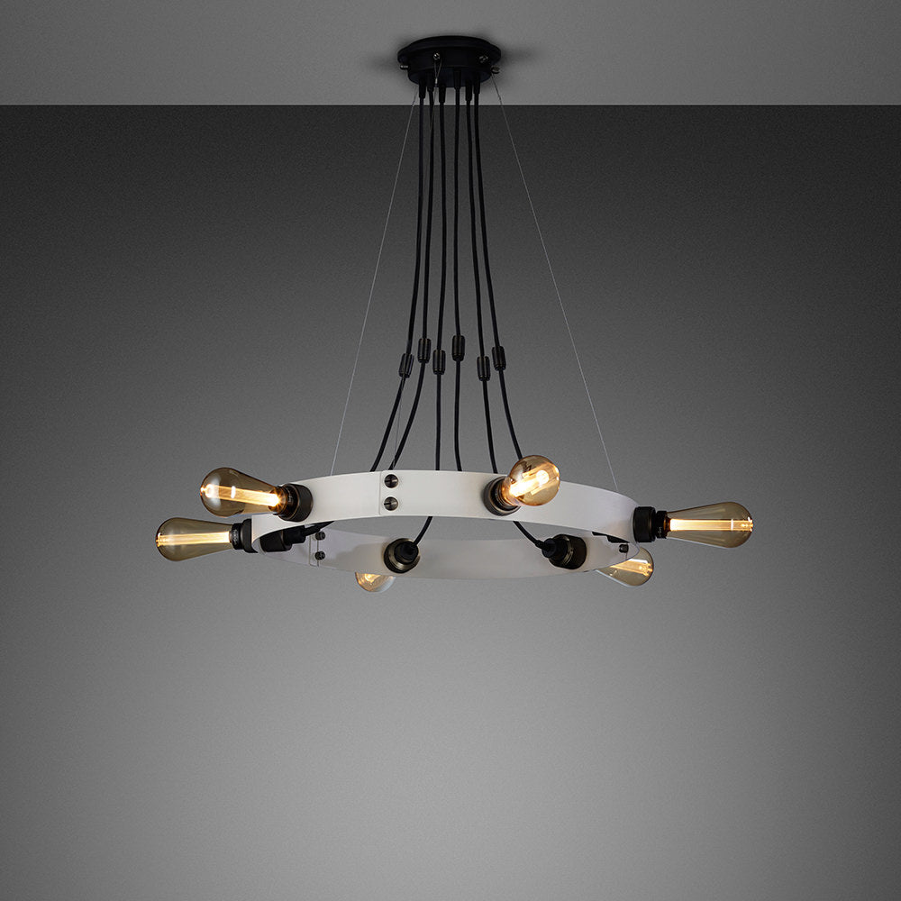 Buster & Punch Hero Pendant Chandelier Light - Stone - Smoked Bronze - 3m