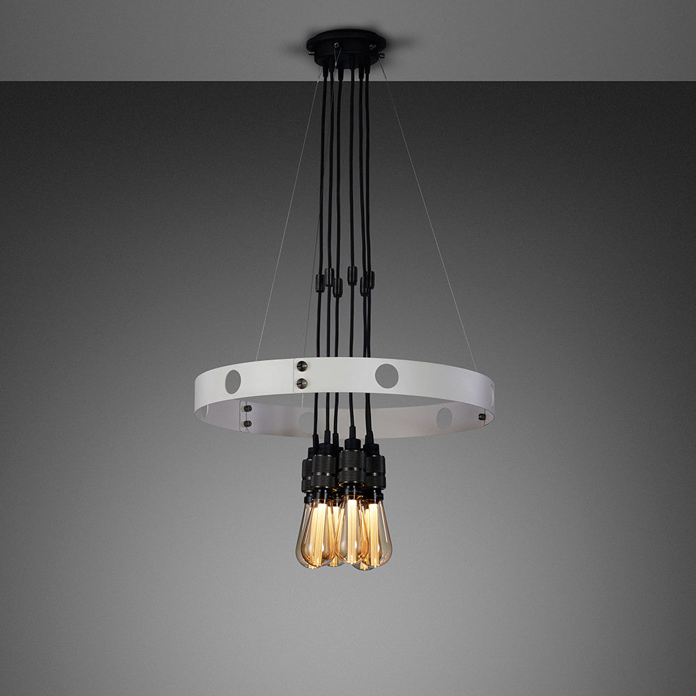 Buster & Punch Hero Pendant Chandelier Light - Stone - Smoked Bronze - 3m