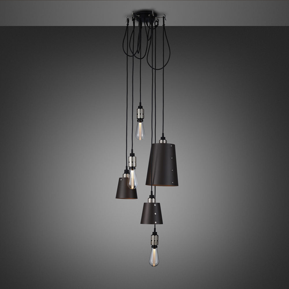 Buster & Punch Hooked Pendant Chandelier - 6.0- Mix - Graphite - Steel - 2.0m