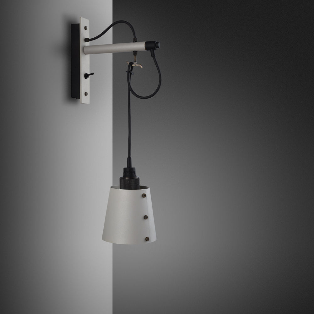 Buster & Punch Hooked Wall Light - Small - Stone - Smoked Bronze