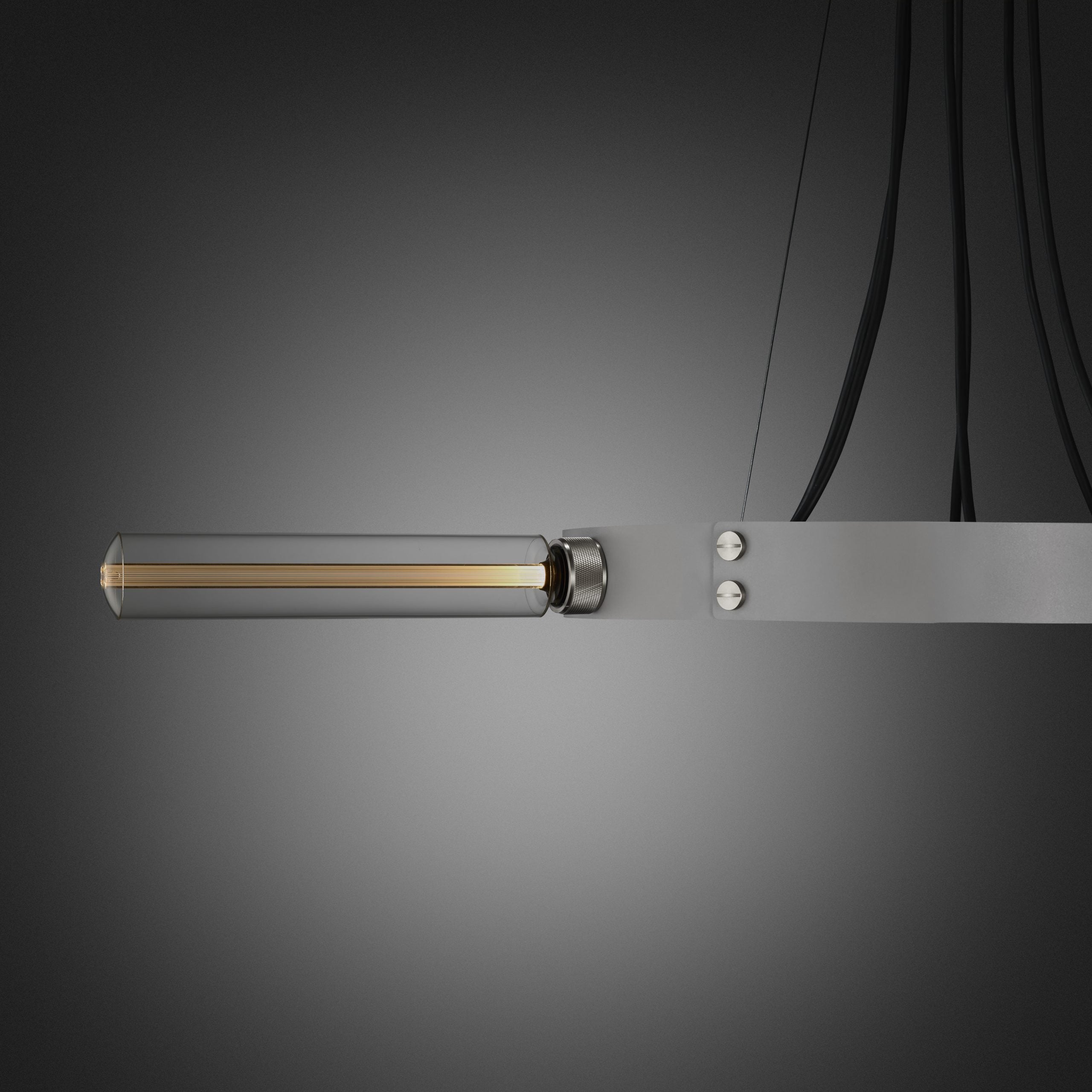 Buster & Punch Hero Pendant Chandelier Light - Stone - Smoked Bronze - 3m