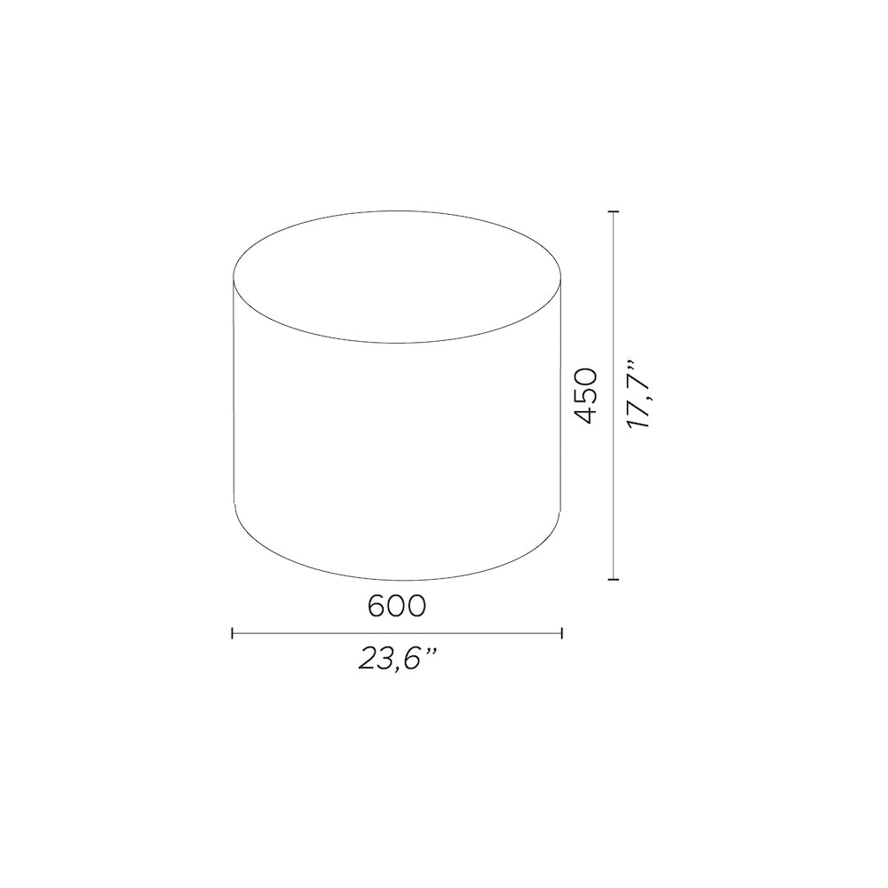 Contardi Lighting Calybabu Ottoman - H. 45 - Pattern M
