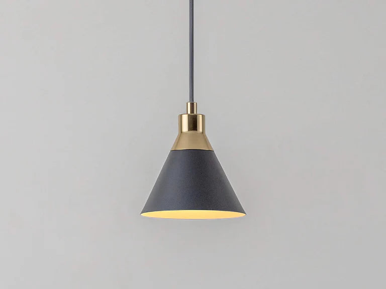 Houseof Charcoal Grey Cone Pendent Ceiling Light