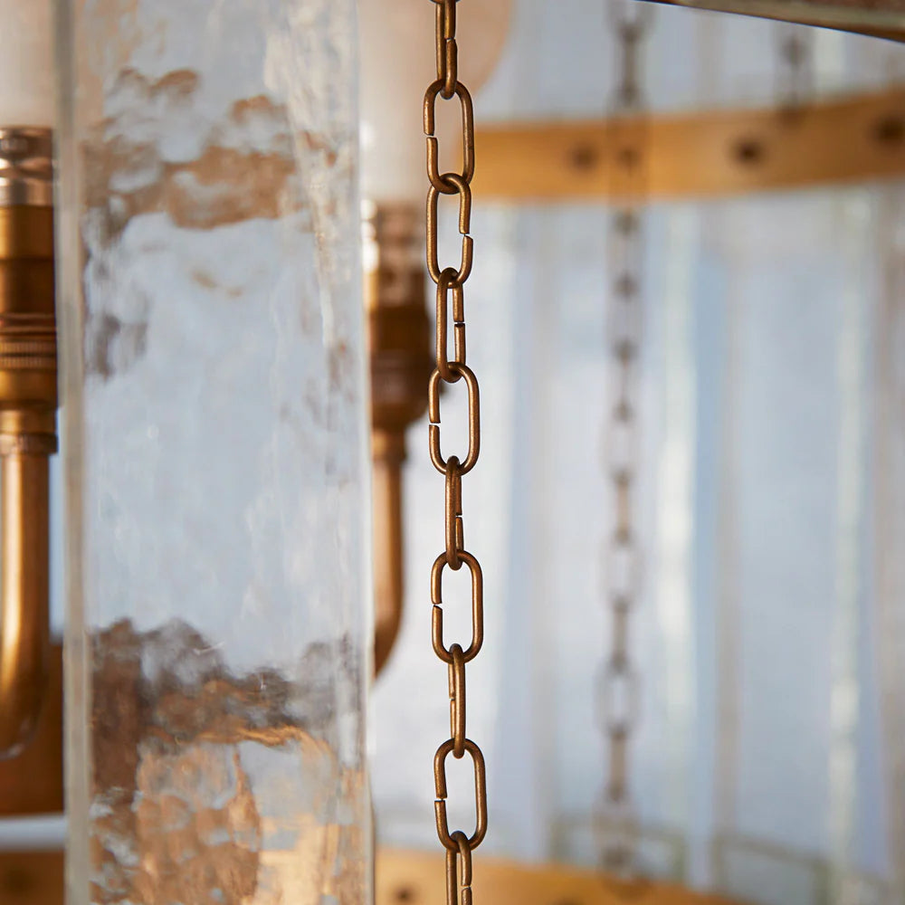 Pooky Four Tiered Starsky Chandelier with Clear Recycled Pressed Glass Strips