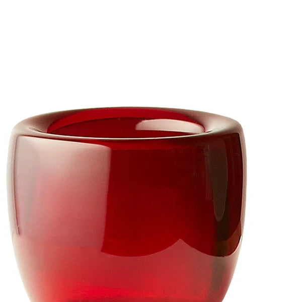 Pooky - Burly Tealight Holder - Ruby Glass