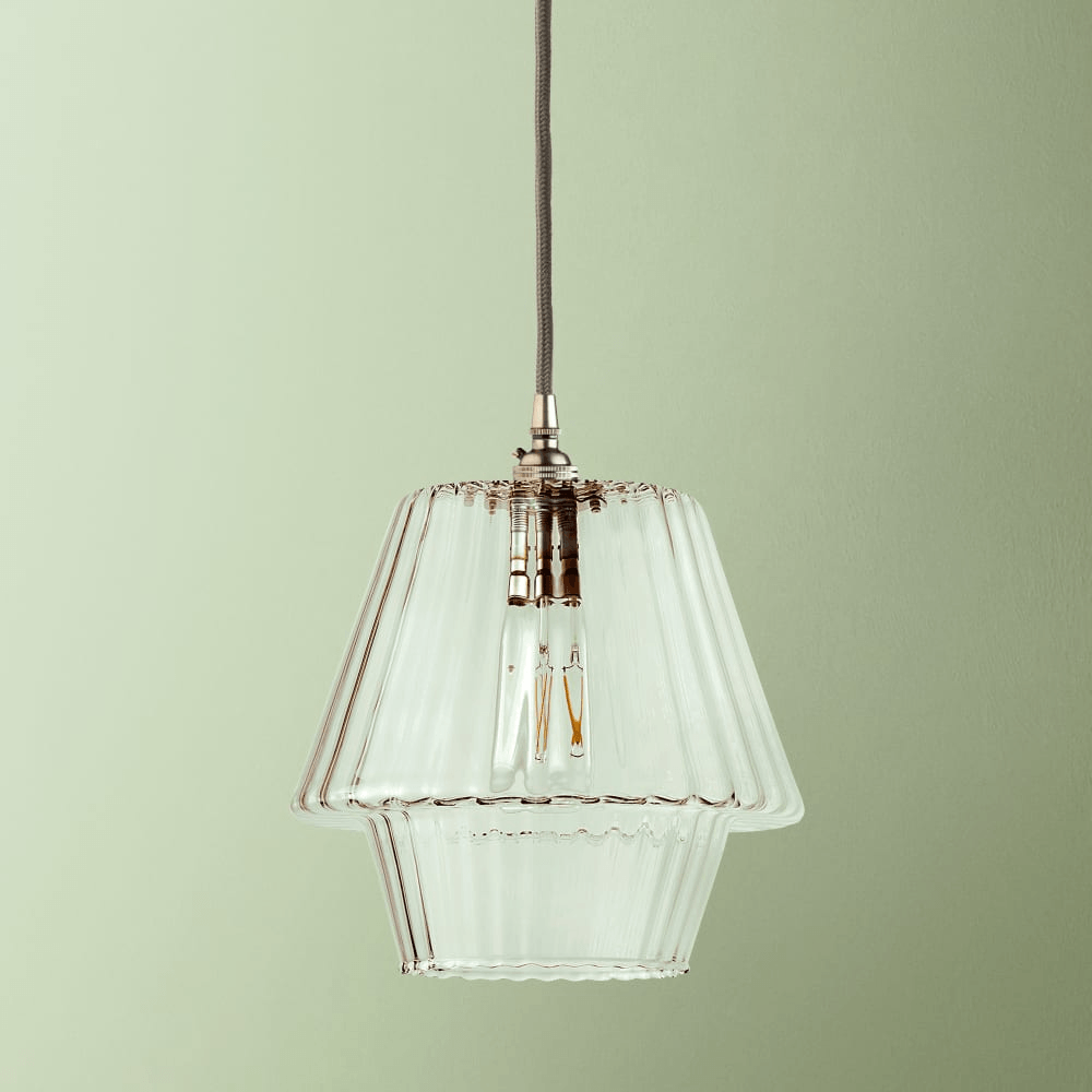 Pooky - Outline Pendant Light Shade - Clear Glass
