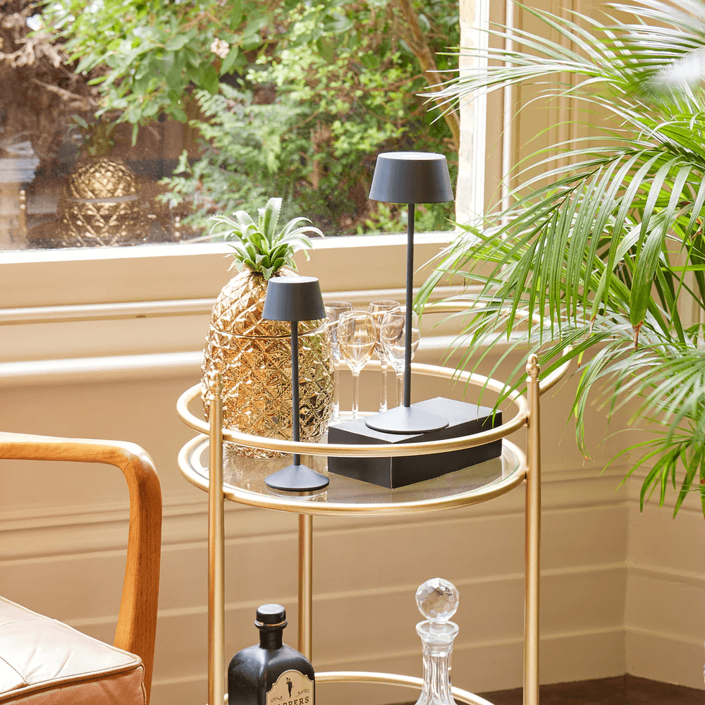 Pooky - Wee Scoon Rechargeable Table Lamp - Shale