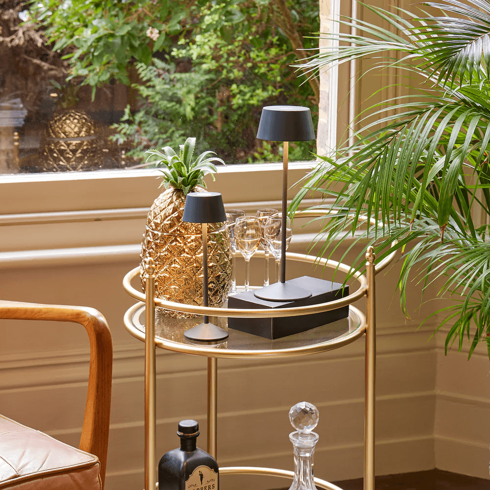Pooky - Wee Scoon Rechargeable Table Lamp - Shale