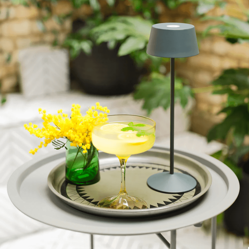 Pooky - Scoon Rechargeable Table Lamp - Shale