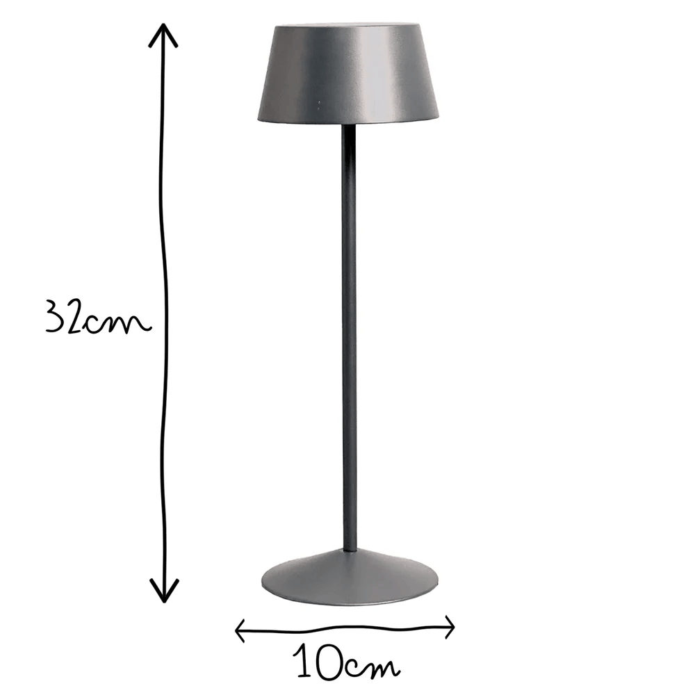 Pooky - Scoon Rechargeable Table Lamp - Shale