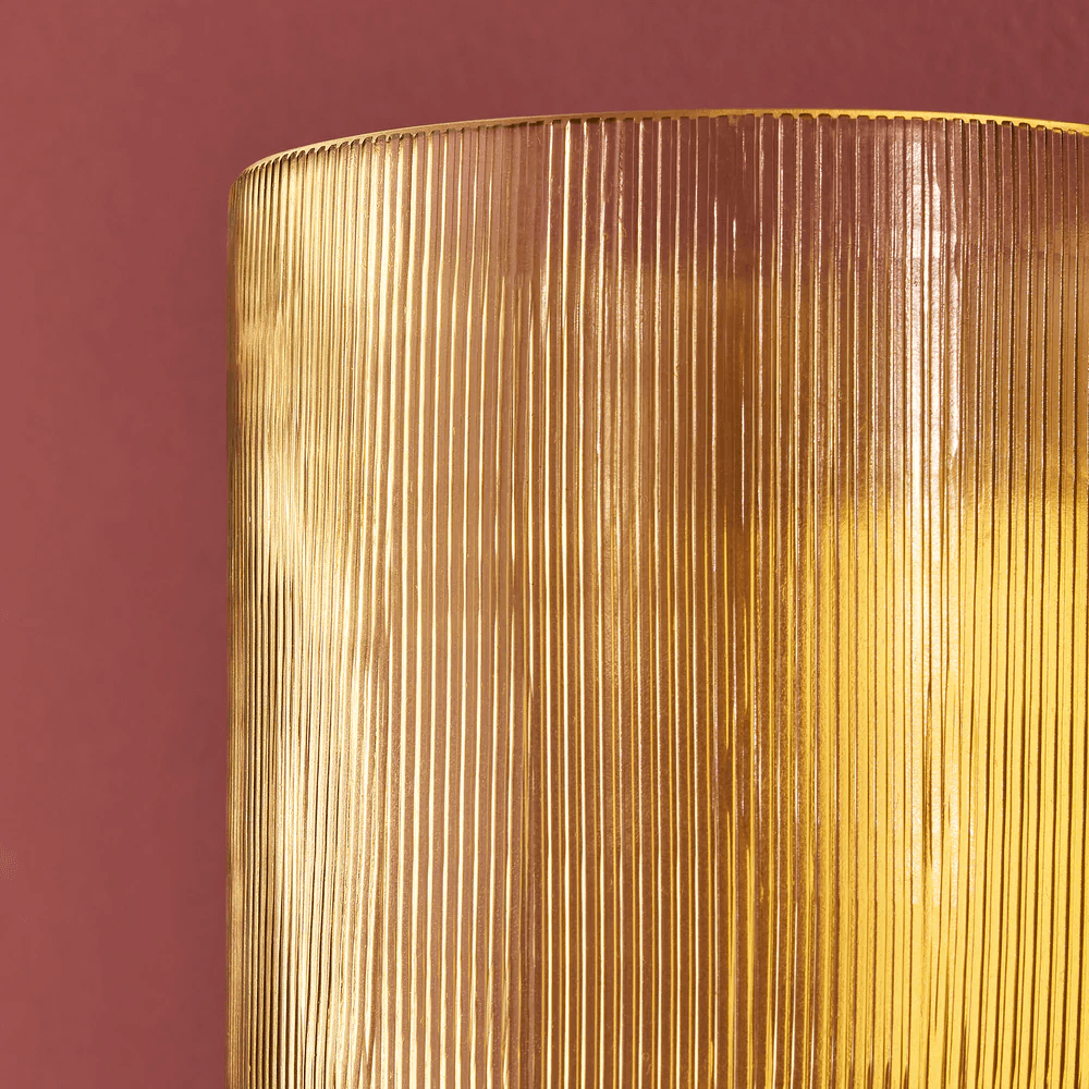 Pooky - Riven Wall Light - Etched Glass And Brass