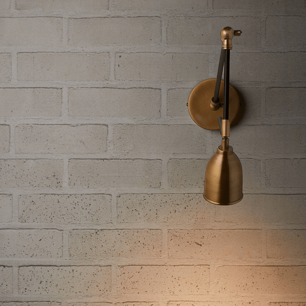 Pooky - Pick Wall Light - Black and Brass