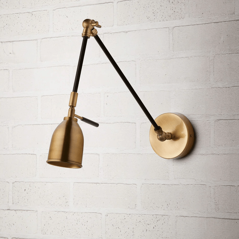 Pooky - Pick Wall Light - Black and Brass