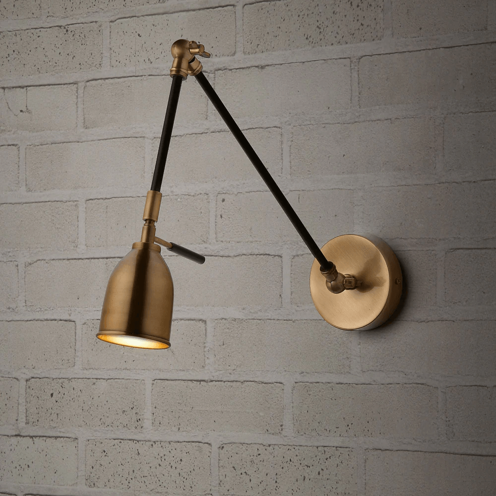 Pooky - Pick Wall Light - Black and Brass