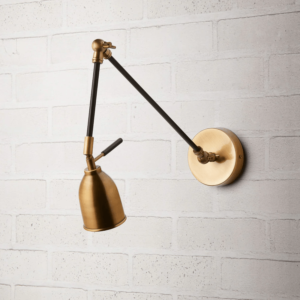 Pooky - Pick Wall Light - Black and Brass