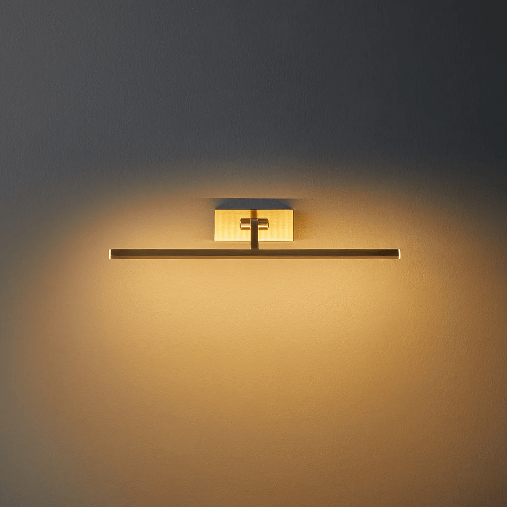 Pooky - Blake Dimmable Picture Light - Medium - Antique Brass Finish