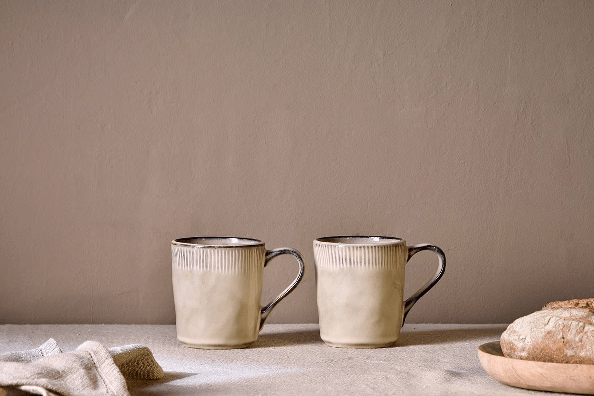 Nkuku - Malia Mug - Cream - (Set of 2)