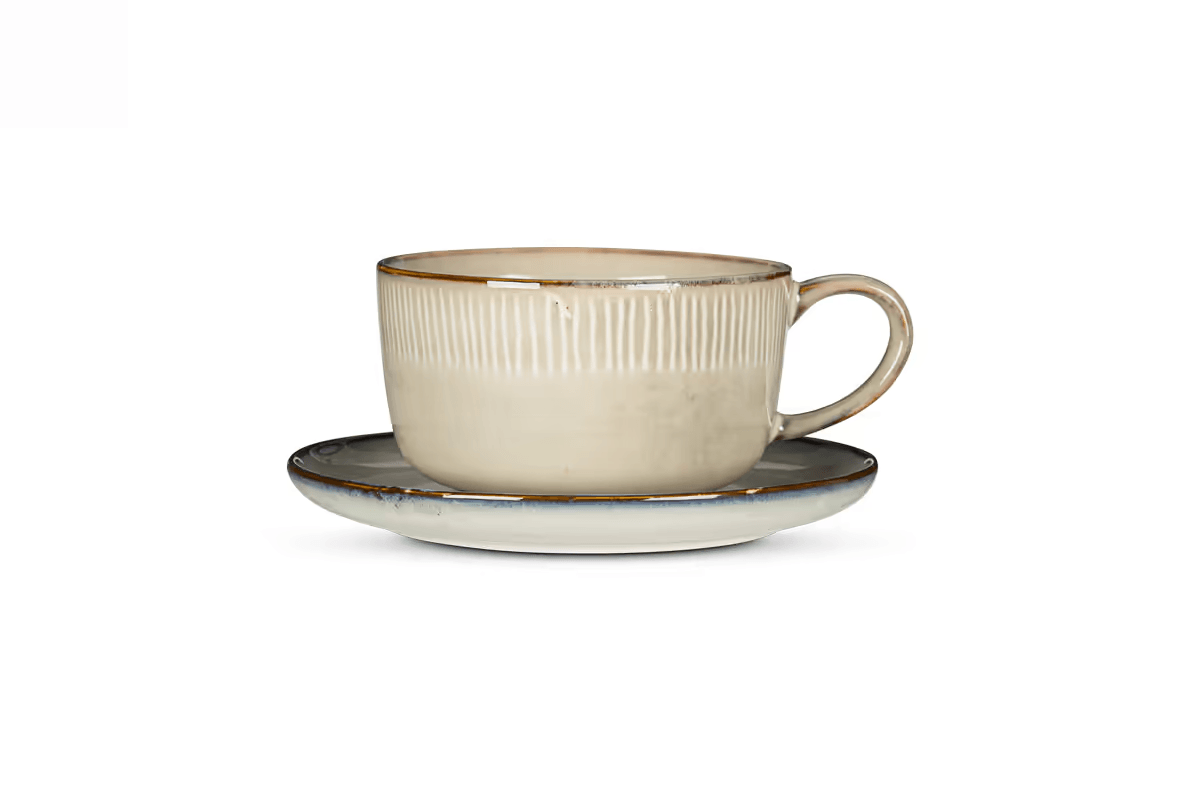 Nkuku - Malia Cup & Saucer - Cream