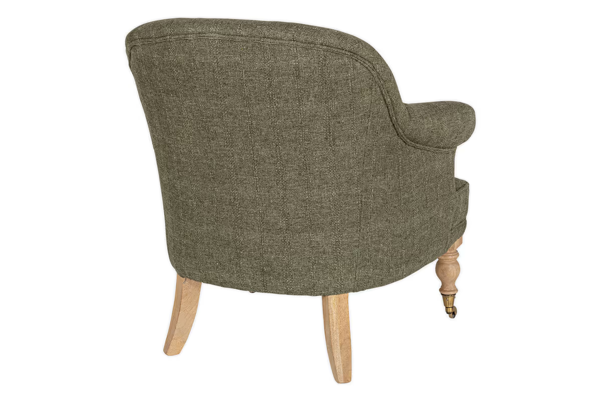 Nkuku - Kiana Cotton Armchair - Moss