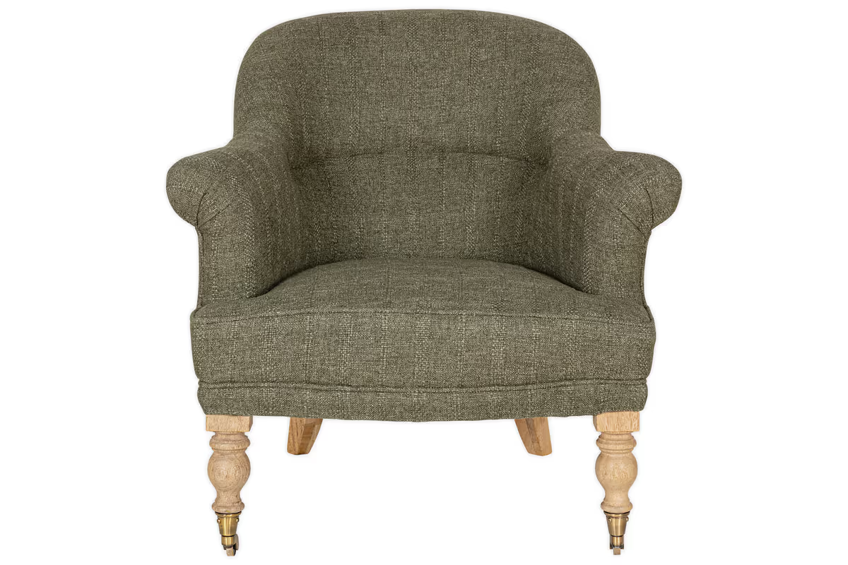 Nkuku - Kiana Cotton Armchair - Moss