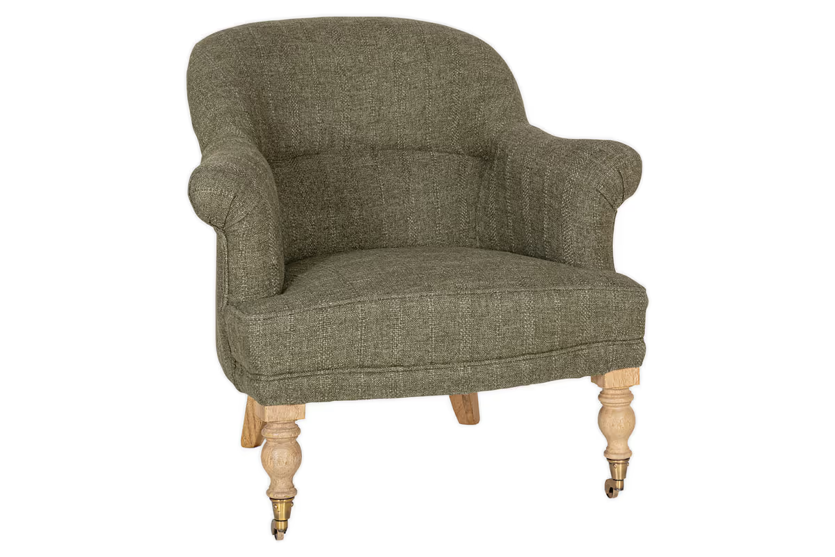 Nkuku - Kiana Cotton Armchair - Moss