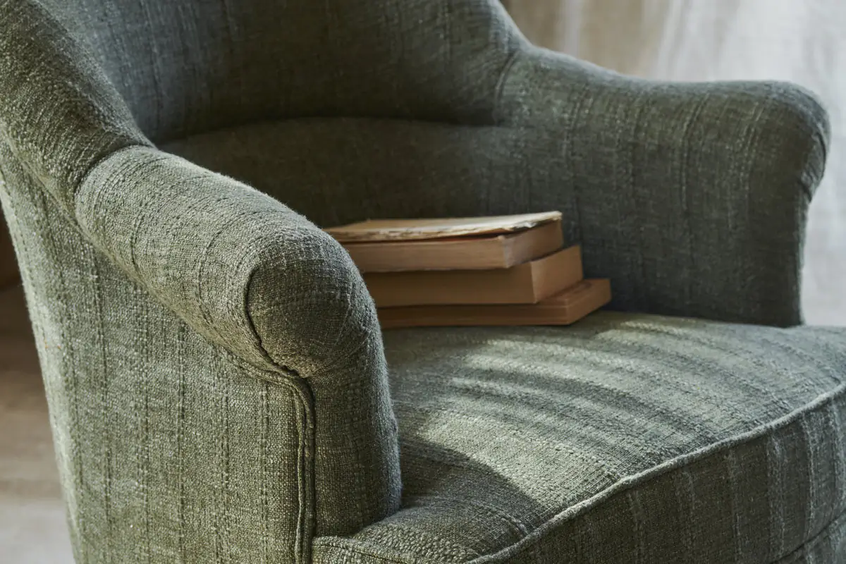 Nkuku - Kiana Cotton Armchair - Moss