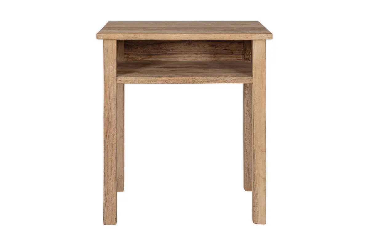 Nkuku - Iya Reclaimed Wood Bedside Table - Natural