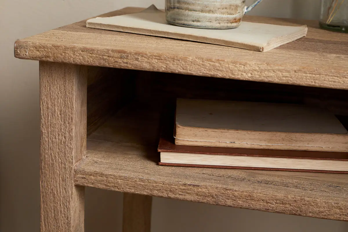 Nkuku - Iya Reclaimed Wood Bedside Table - Natural