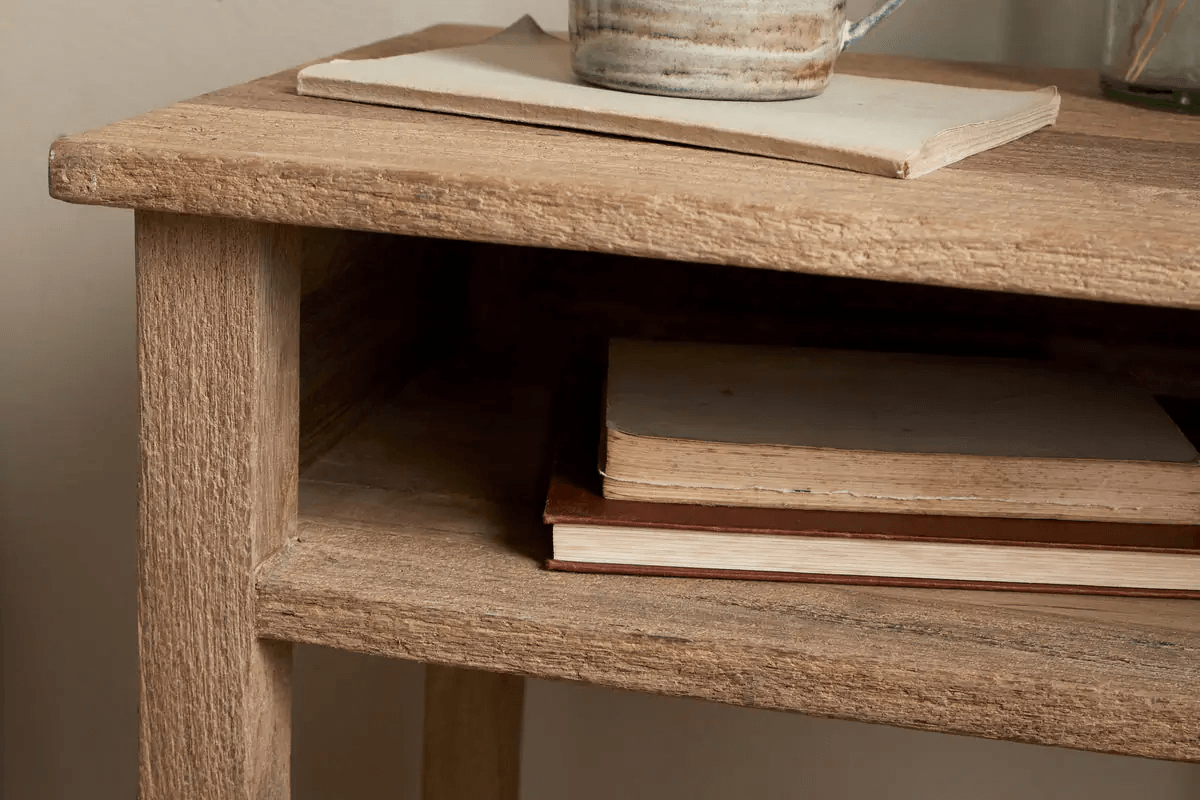 Nkuku - Iya Reclaimed Wood Bedside Table - Natural
