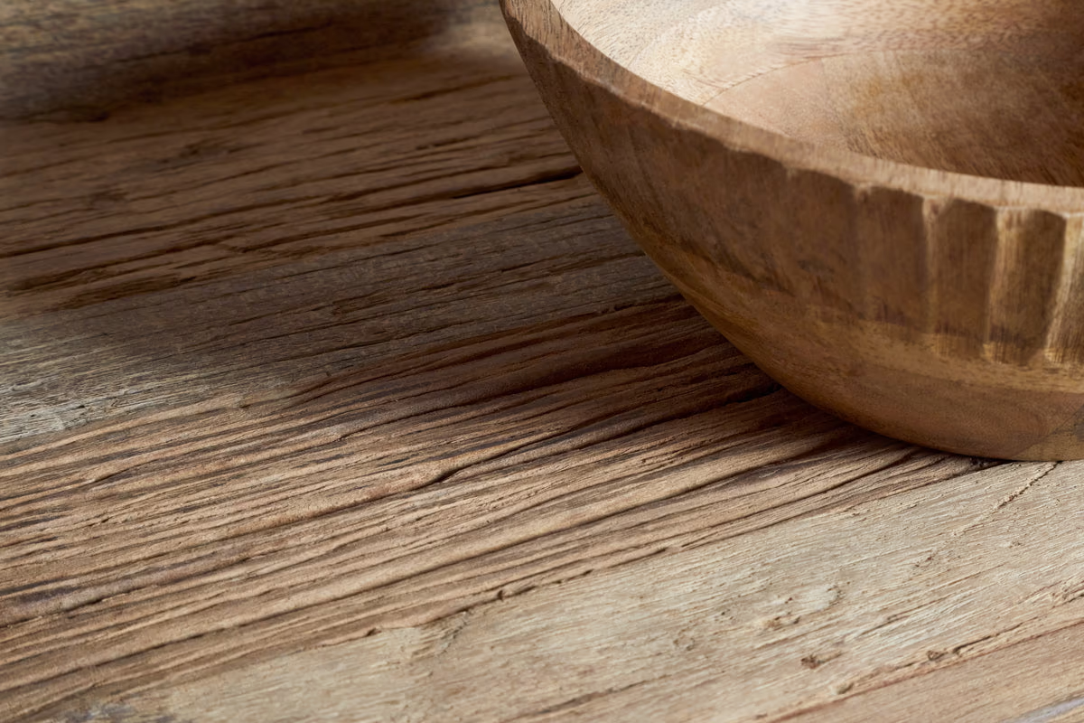 Nkuku - Ibo Reclaimed Wood Pantry Standing Shelves - Natural