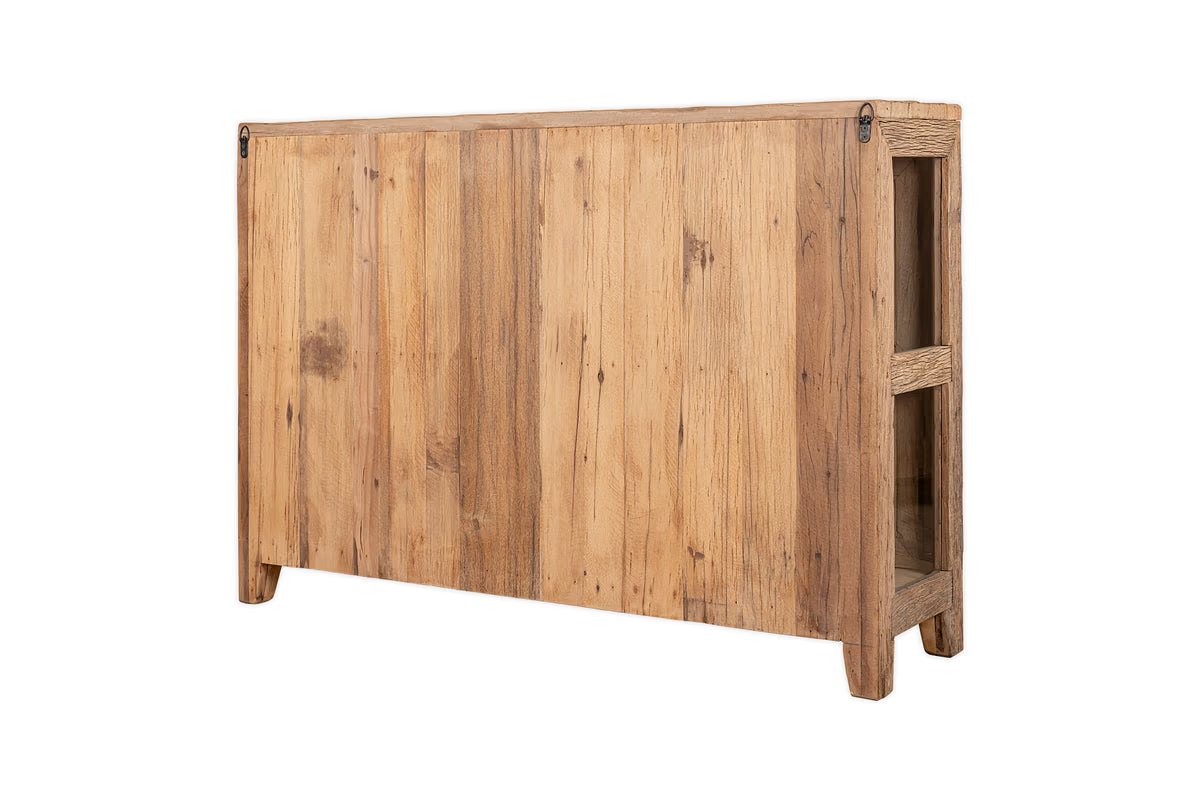 Nkuku - Ibo Reclaimed Wood & Glass Sideboard - Natural