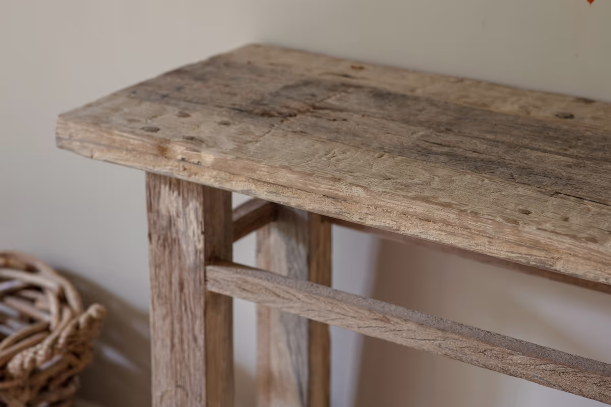 Nkuku - Ibo Reclaimed Wood Console Table - Natural