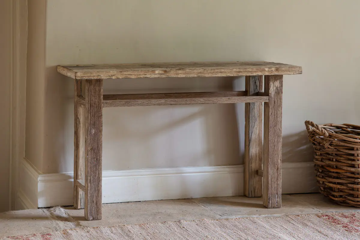 Nkuku - Ibo Reclaimed Wood Console Table - Natural