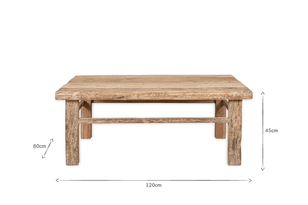 Nkuku - Ibo Reclaimed Wood Coffee Table - Natural