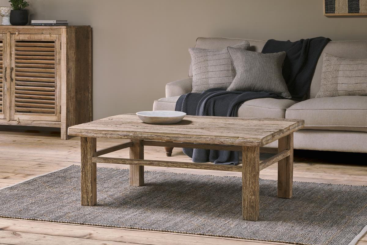 Nkuku - Ibo Reclaimed Wood Coffee Table - Natural