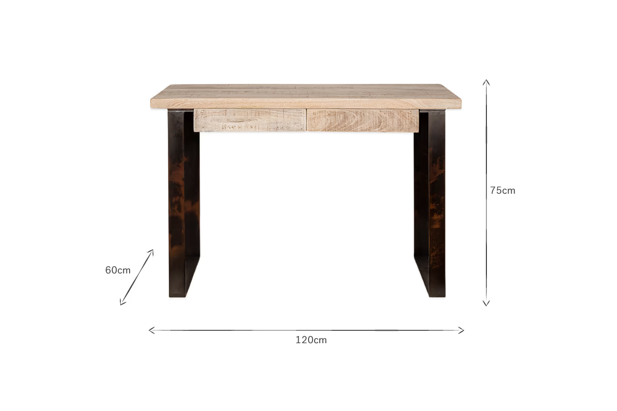 Nkuku - Fia Mango Wood Desk - Natural