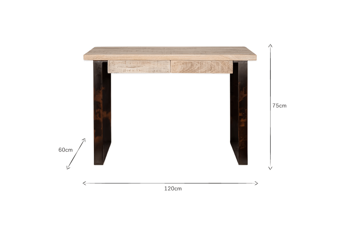 Nkuku - Fia Mango Wood Desk - Natural