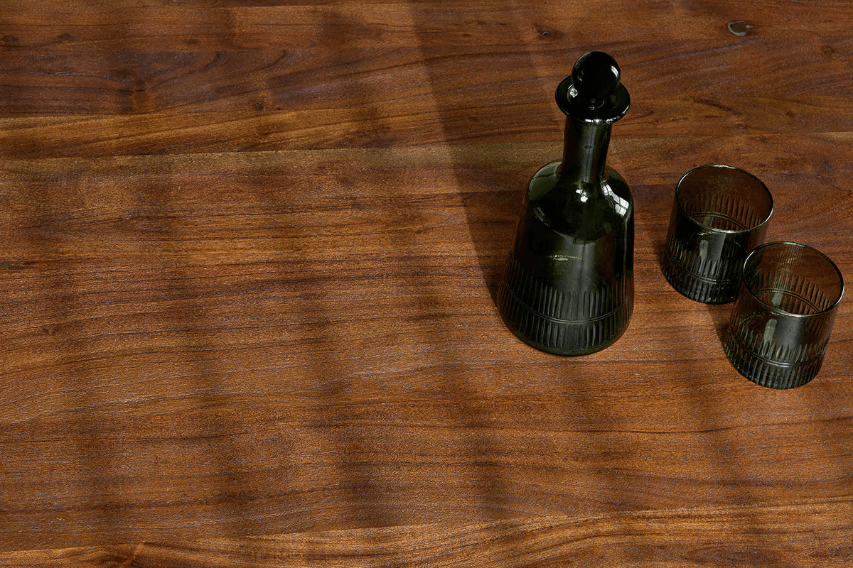 Nkuku - Anbu Acacia Dining Table - Washed Walnut - Small