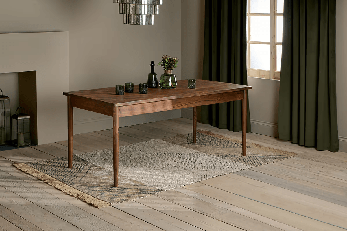Nkuku - Anbu Acacia Dining Table - Washed Walnut - Small