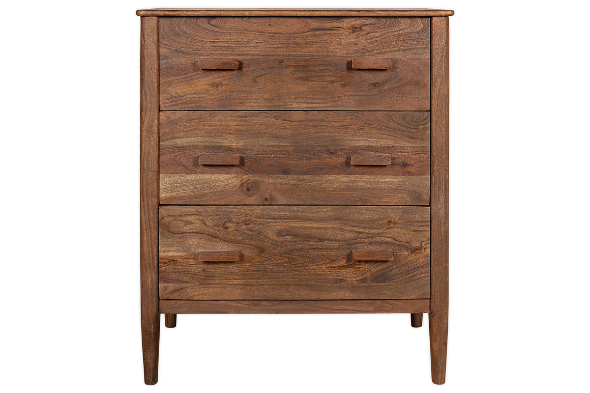 Nkuku - Anbu Acacia Chest of Drawers - Washed Walnut