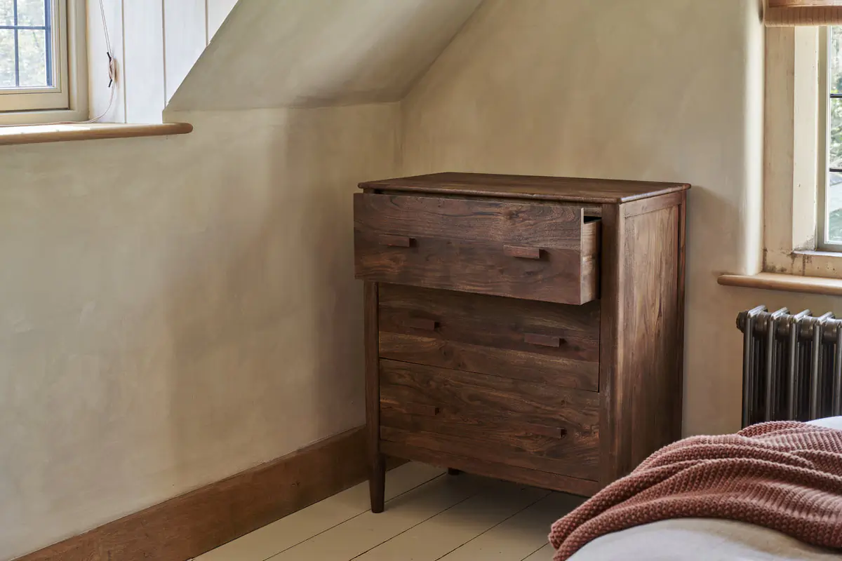 Nkuku - Anbu Acacia Chest of Drawers - Washed Walnut