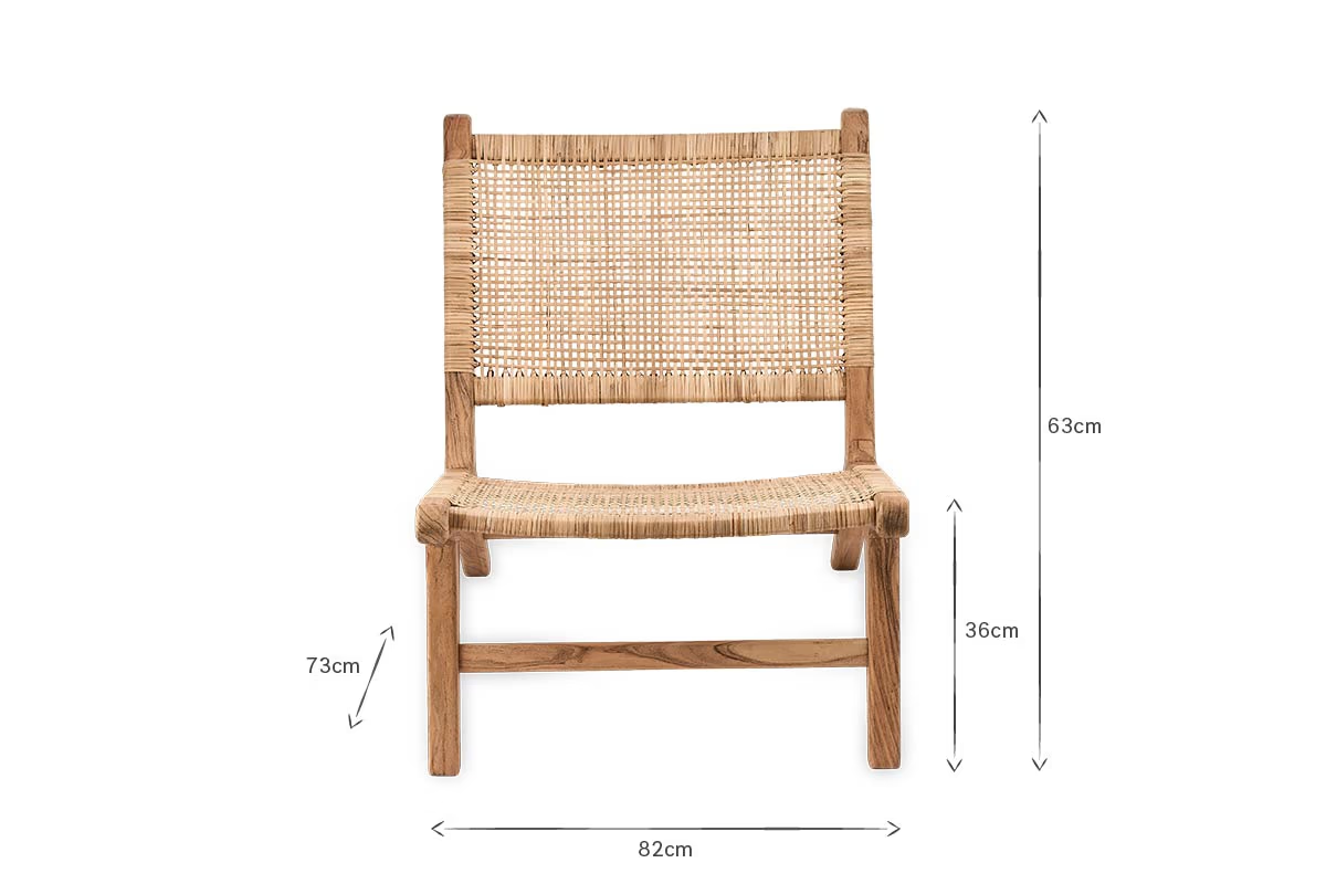 Nkuku - Madrisana Acacia & Rattan Woven Chair